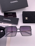Chanel CH6711 Polarized Square Gold Lens Sunglasses for Women - 465178