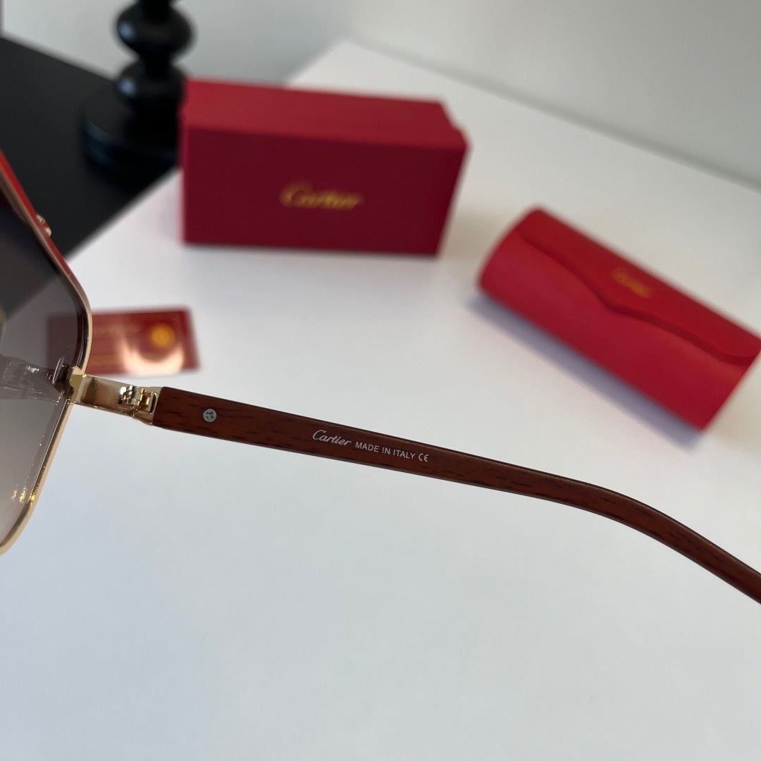 Cartier Lightweight Metal Rimless Silver Lens Sunglasses for Men & Wo - 465922 - detail image 10