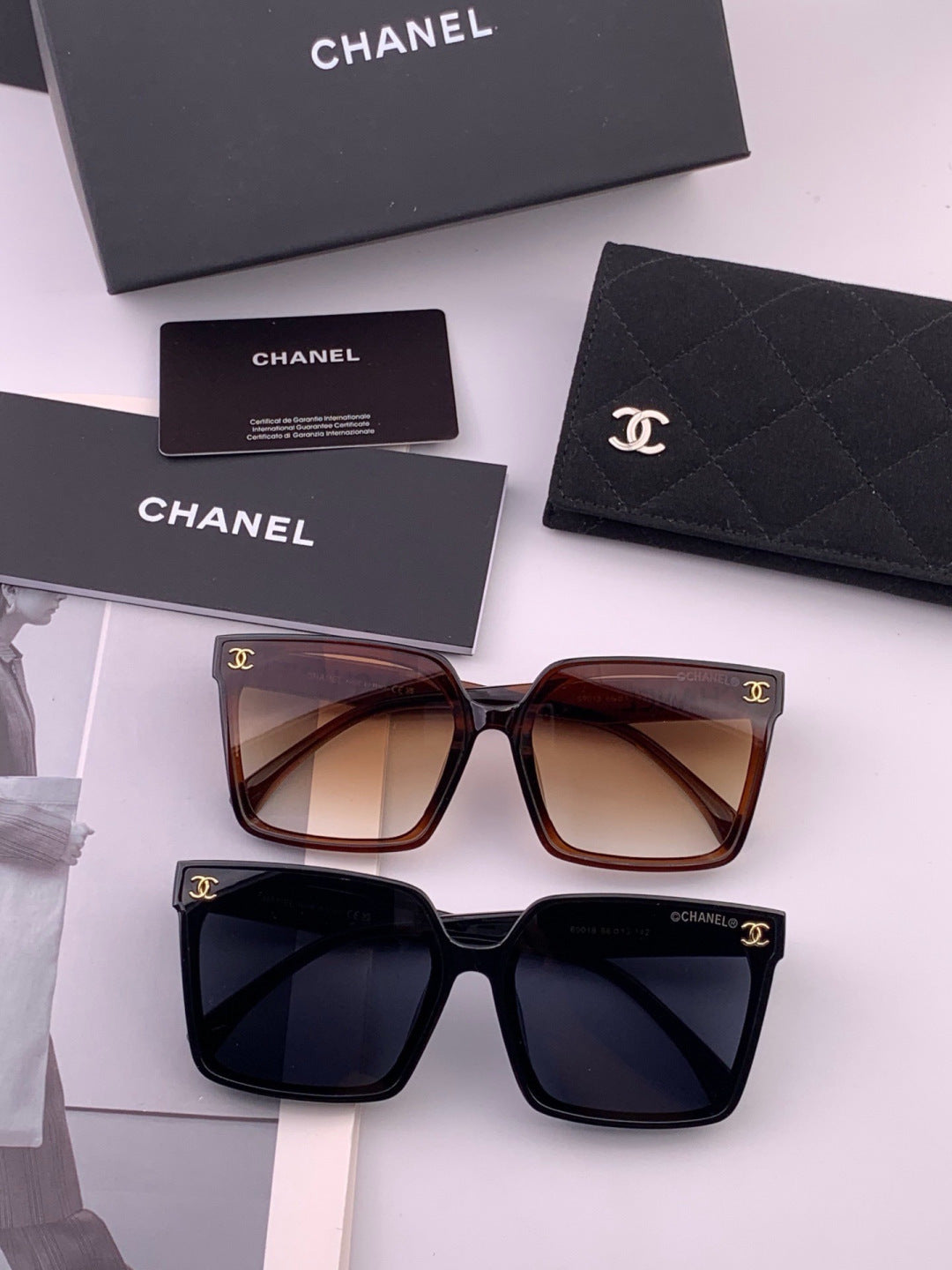 Chanel CH86901 Square Brown Lens Sunglasses for Men & Women - 465221 - detail image 7