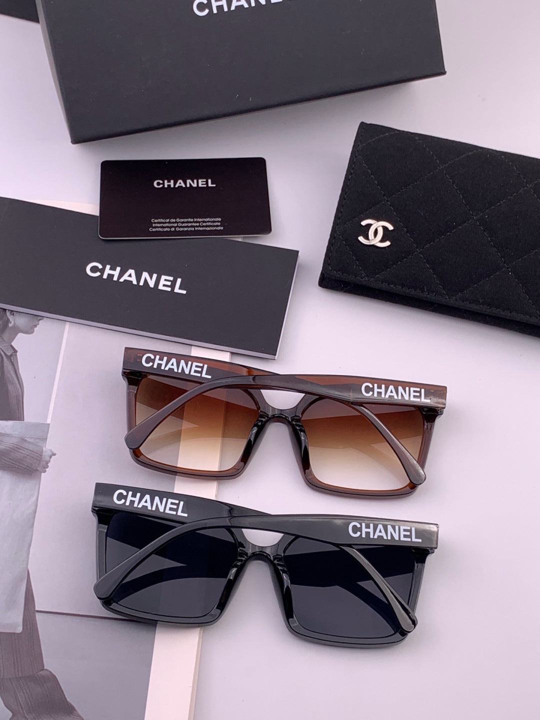 Chanel CH86901 Square Brown Lens Sunglasses for Men & Women - 465221 - detail image 6