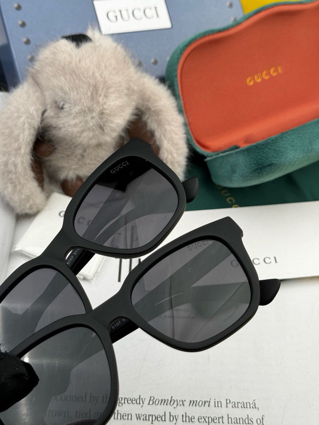 Gucci G7510 Square Gold Lens Sunglasses for Men & Women - 465022 - detail image 5