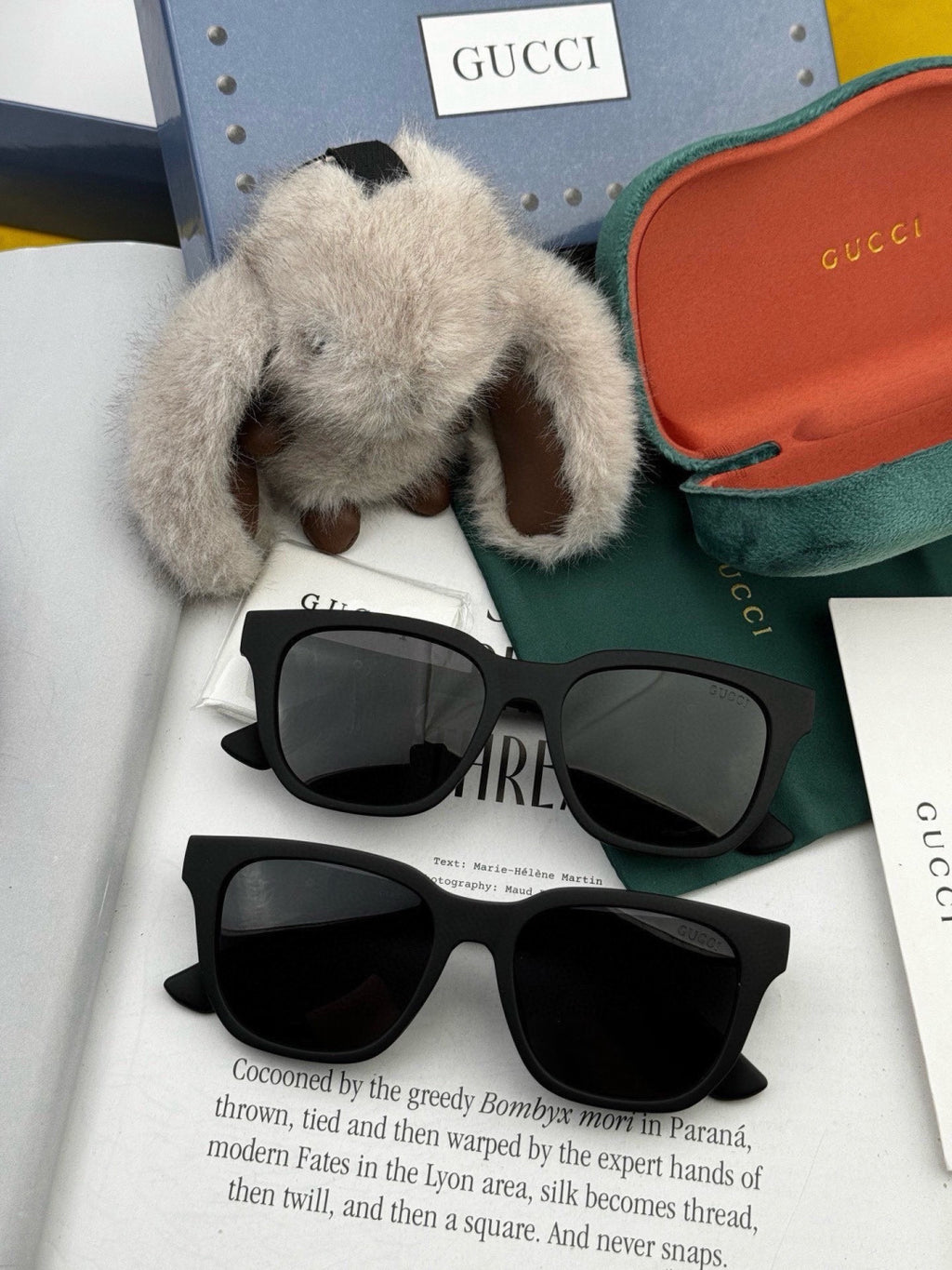 Gucci G7510 Square Gold Lens Sunglasses for Men & Women - 465022 - detail image 7