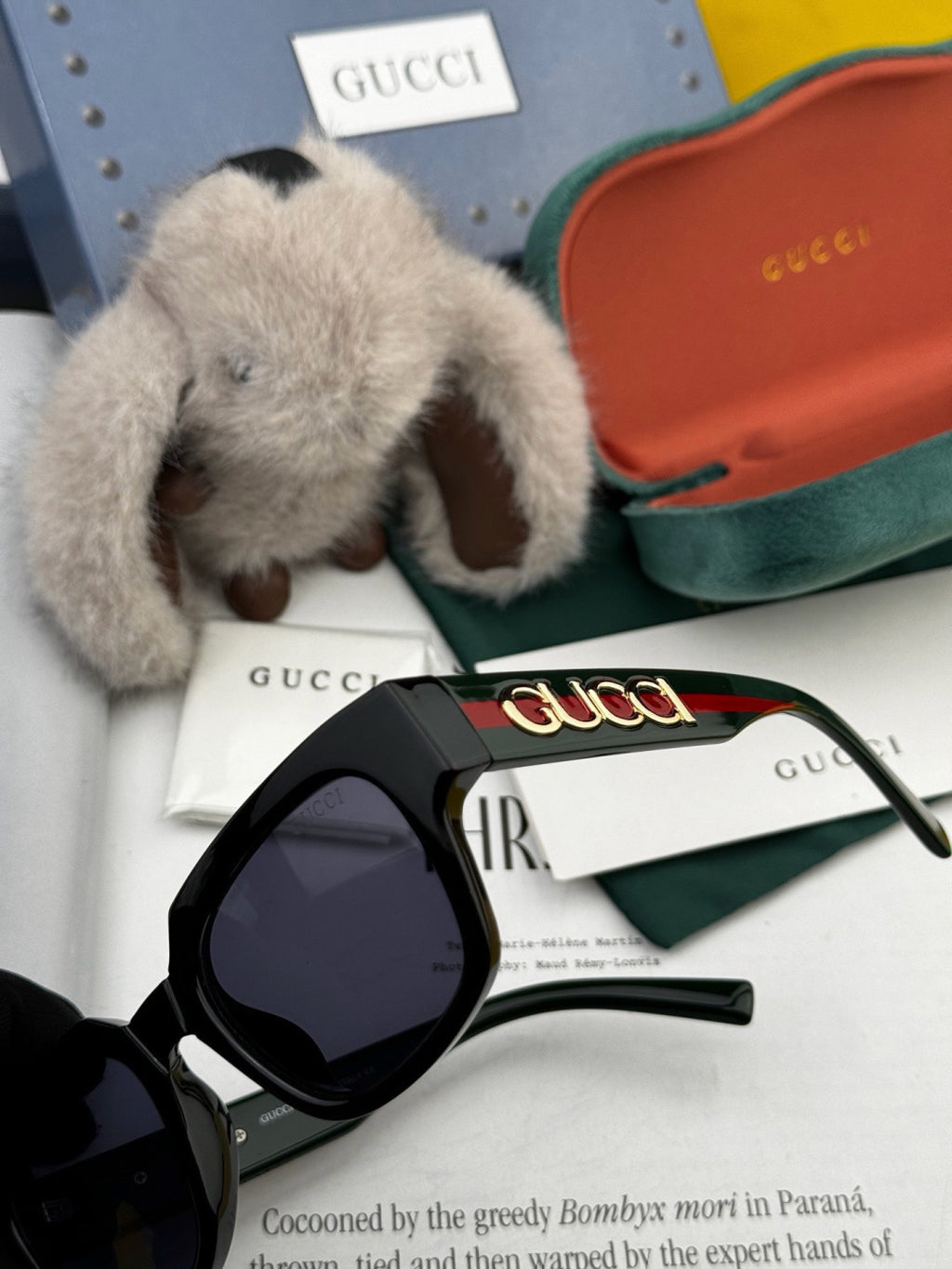 Gucci G1232 Square Black Lens Sunglasses for Men & Women - 464823 - detail image 5