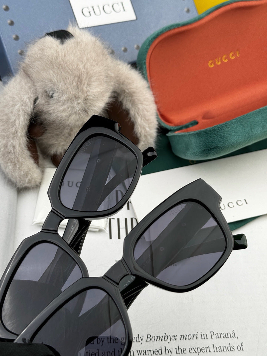 Gucci G1232 Square Black Lens Sunglasses for Men & Women - 464823 - detail image 4