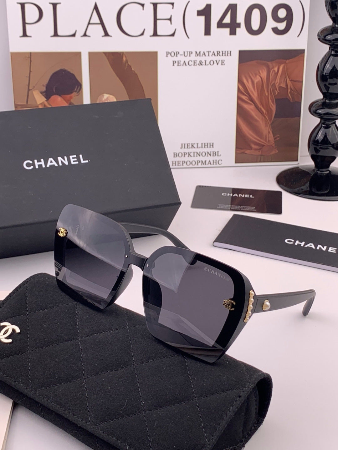 Chanel CH6994 Polarized Oversized Gold Lens Sunglasses for Men & Wome - 465225 - detail image 2