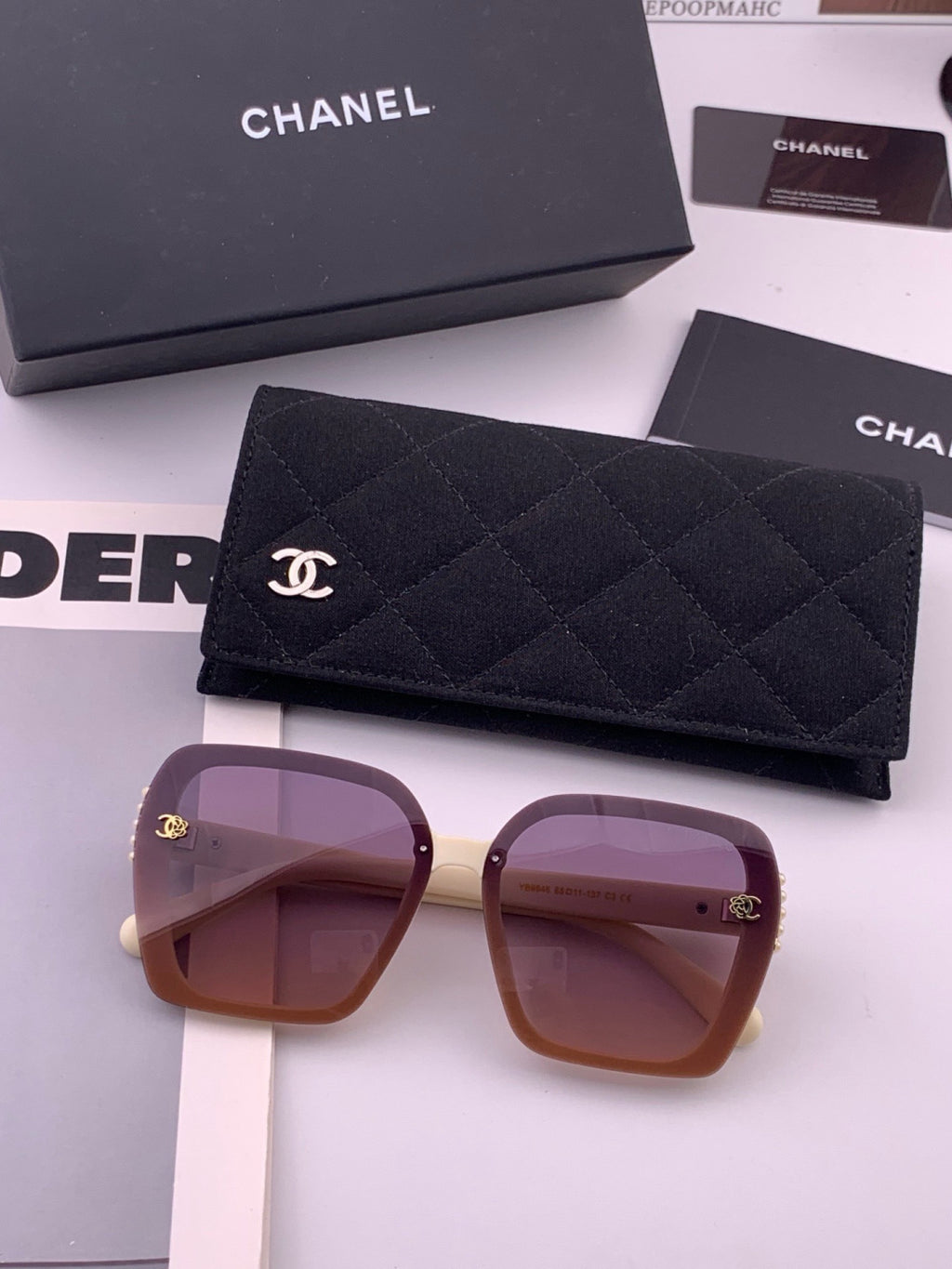 Chanel CH6994 Polarized Oversized Brown Lens Sunglasses for Men & Wom - 465025 - detail image 5