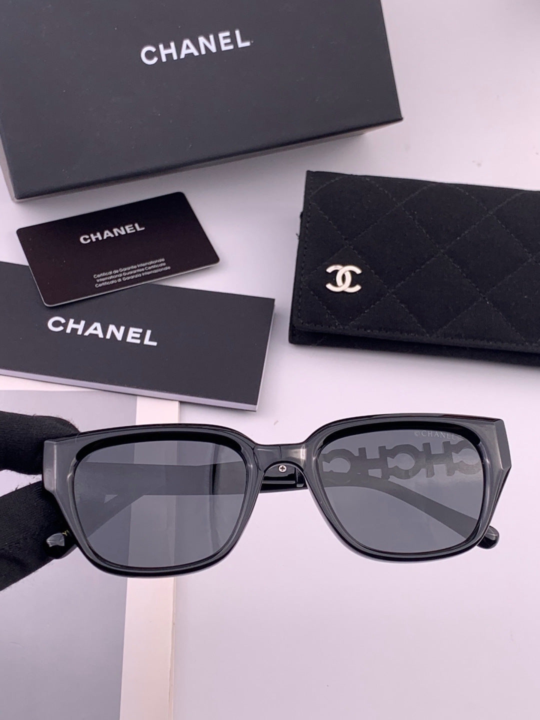 Chanel CH2994 Polarized Round Gold Lens Sunglasses for Women - 465026
