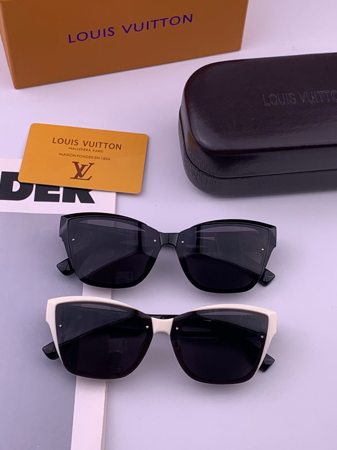 Louis Vuitton L7310 Square Brown Lens Sunglasses for Men & Women - 464623 - detail image 8