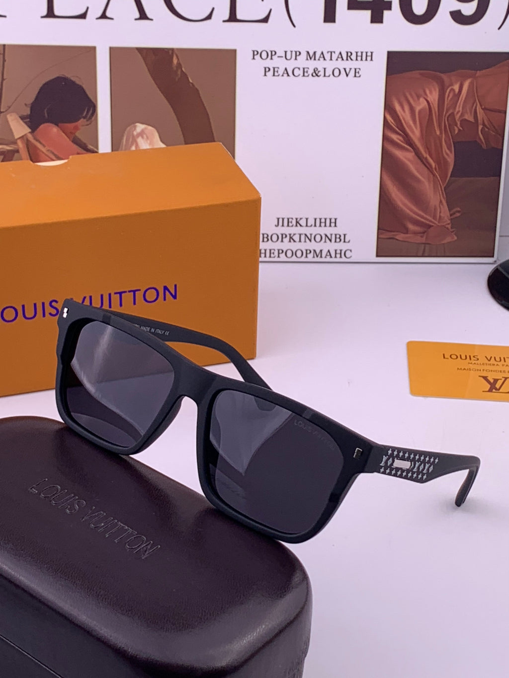 Louis Vuitton L8510 Square Brown Lens Sunglasses for Men & Women - 464790 - detail image 2