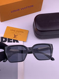 Louis Vuitton L36900 Square Black Lens Sunglasses for Men & Women - 464791