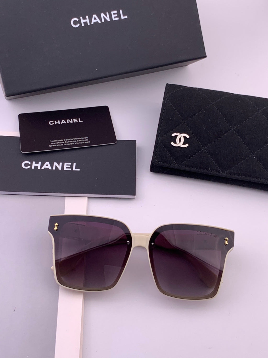 Chanel CH0279 Polarized Square Brown Lens Sunglasses for Women