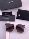Chanel CH0279 Polarized Square Brown Lens Sunglasses for Women