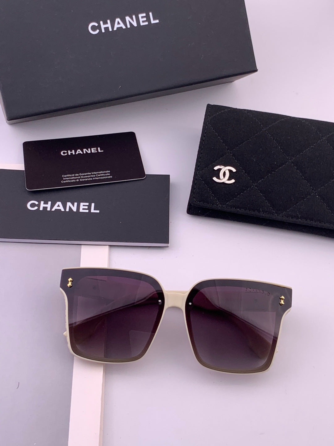 Chanel CH0279 Polarized Square Brown Lens Sunglasses for Women