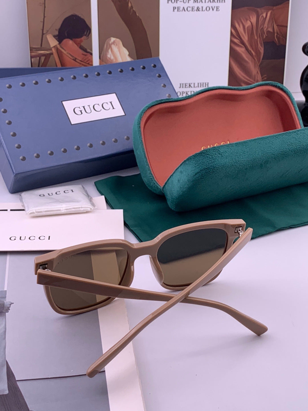 Gucci G02041 Polarized Fashion Brown Lens Sunglasses for Women - detail image 6