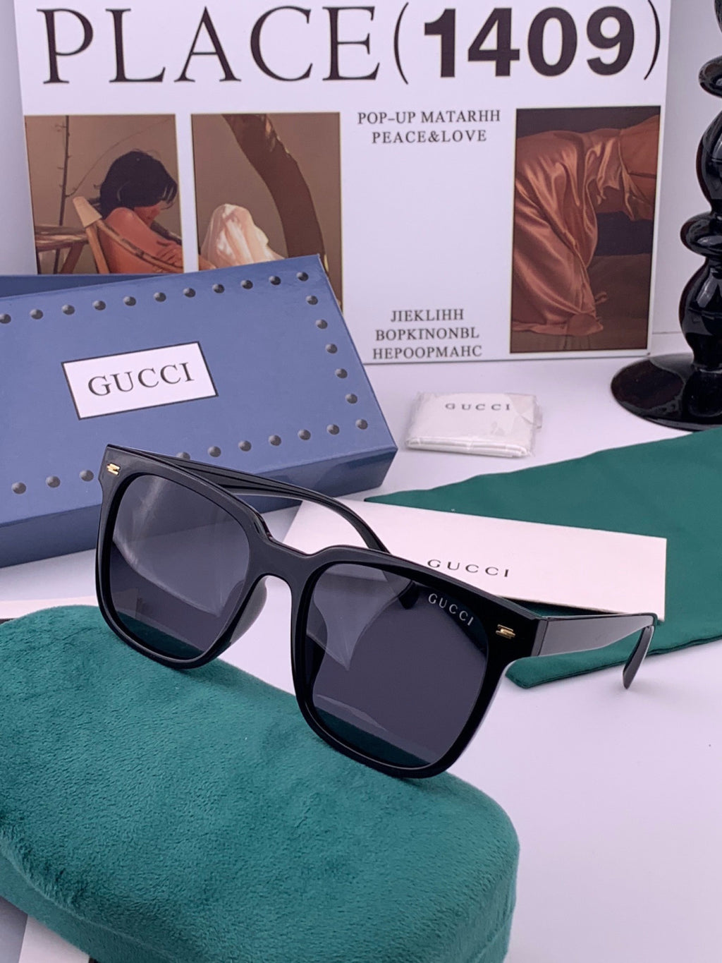 Gucci G02041 Polarized Fashion Brown Lens Sunglasses for Women - detail image 3