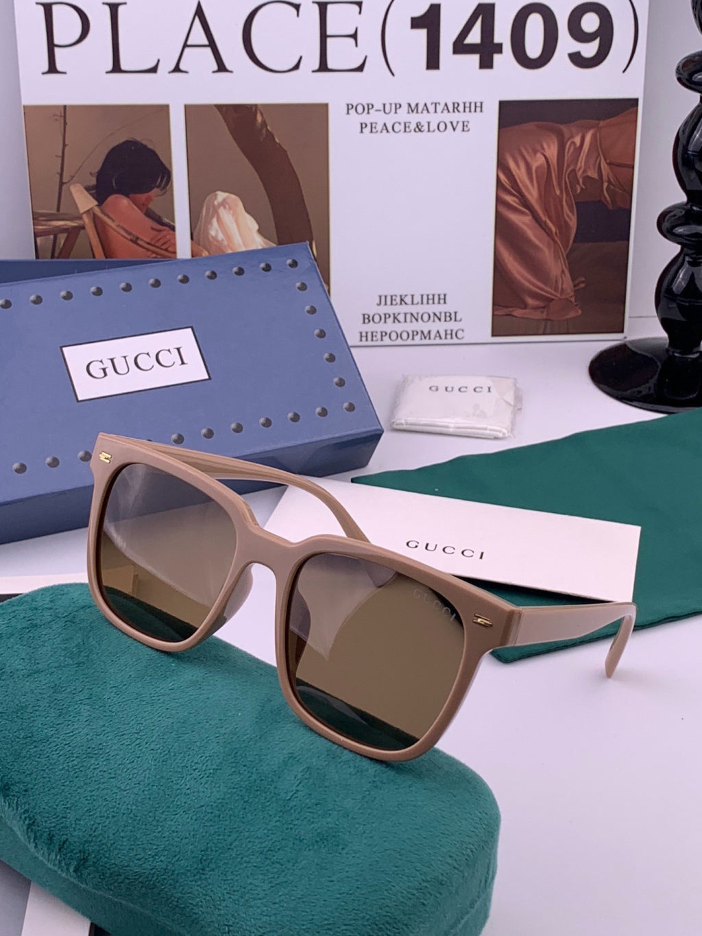 Gucci G02041 Polarized Fashion Brown Lens Sunglasses for Women - detail image 4
