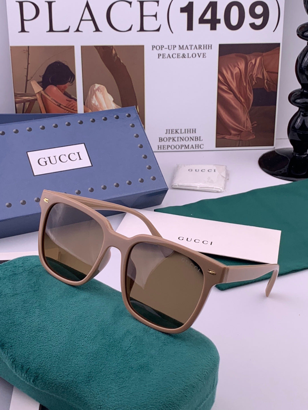 Gucci G02041 Polarized Fashion Brown Lens Sunglasses for Women - detail image 4