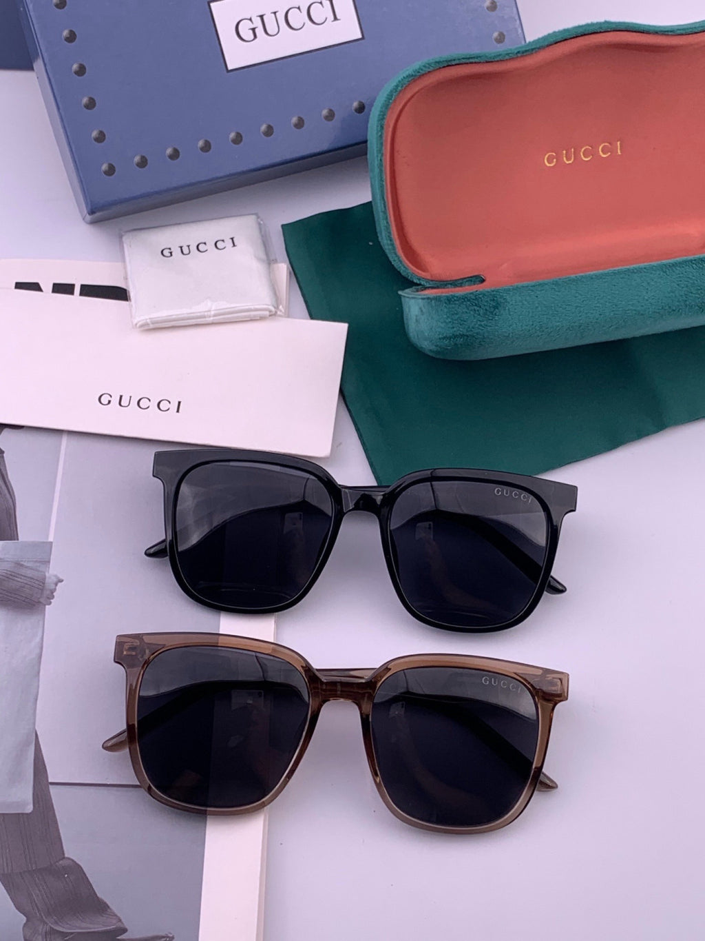 Gucci G32040 Polarized Fashion Gold Lens Sunglasses for Women - detail image 5