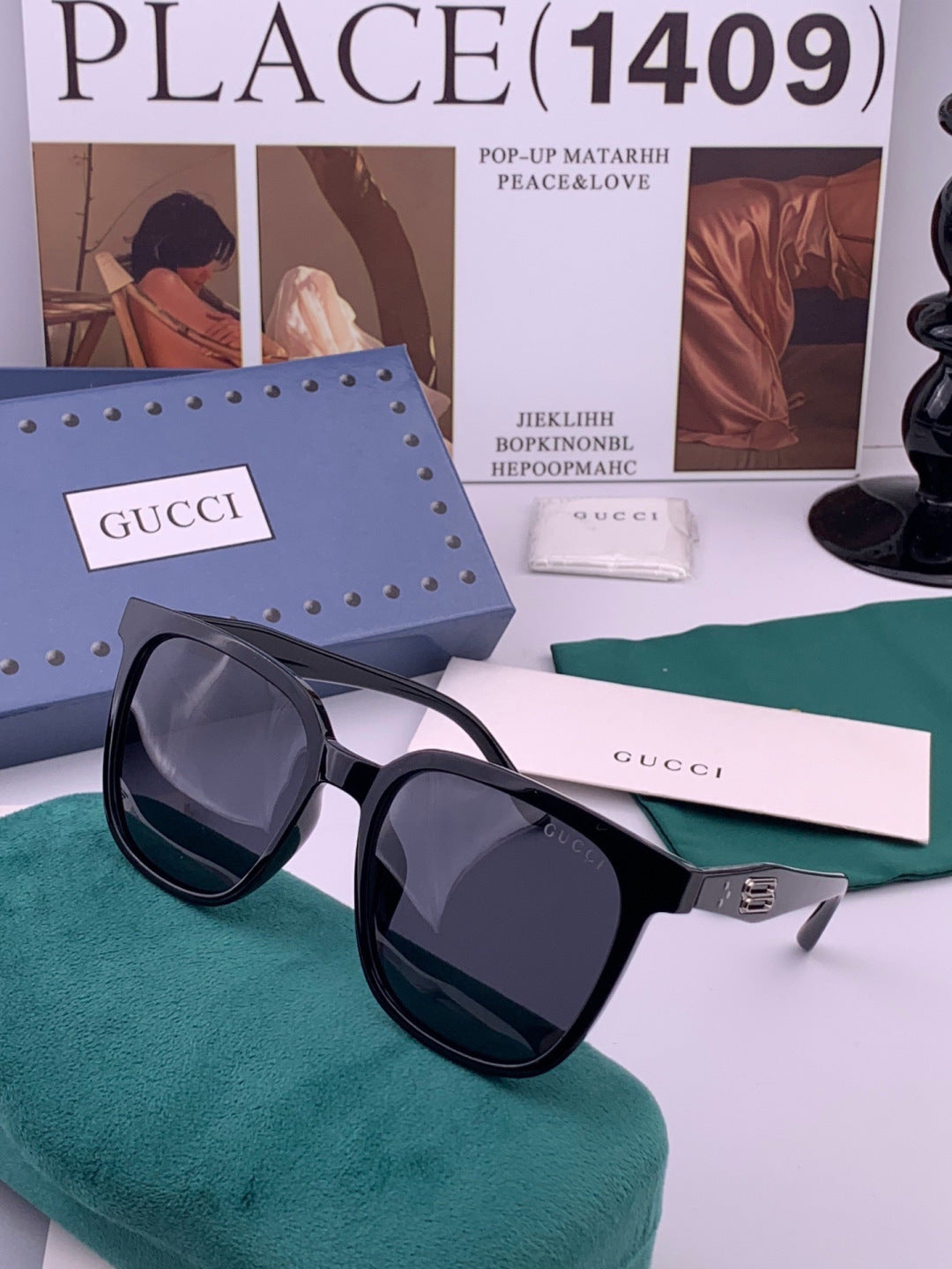 Gucci G32040 Polarized Fashion Gold Lens Sunglasses for Women - detail image 2