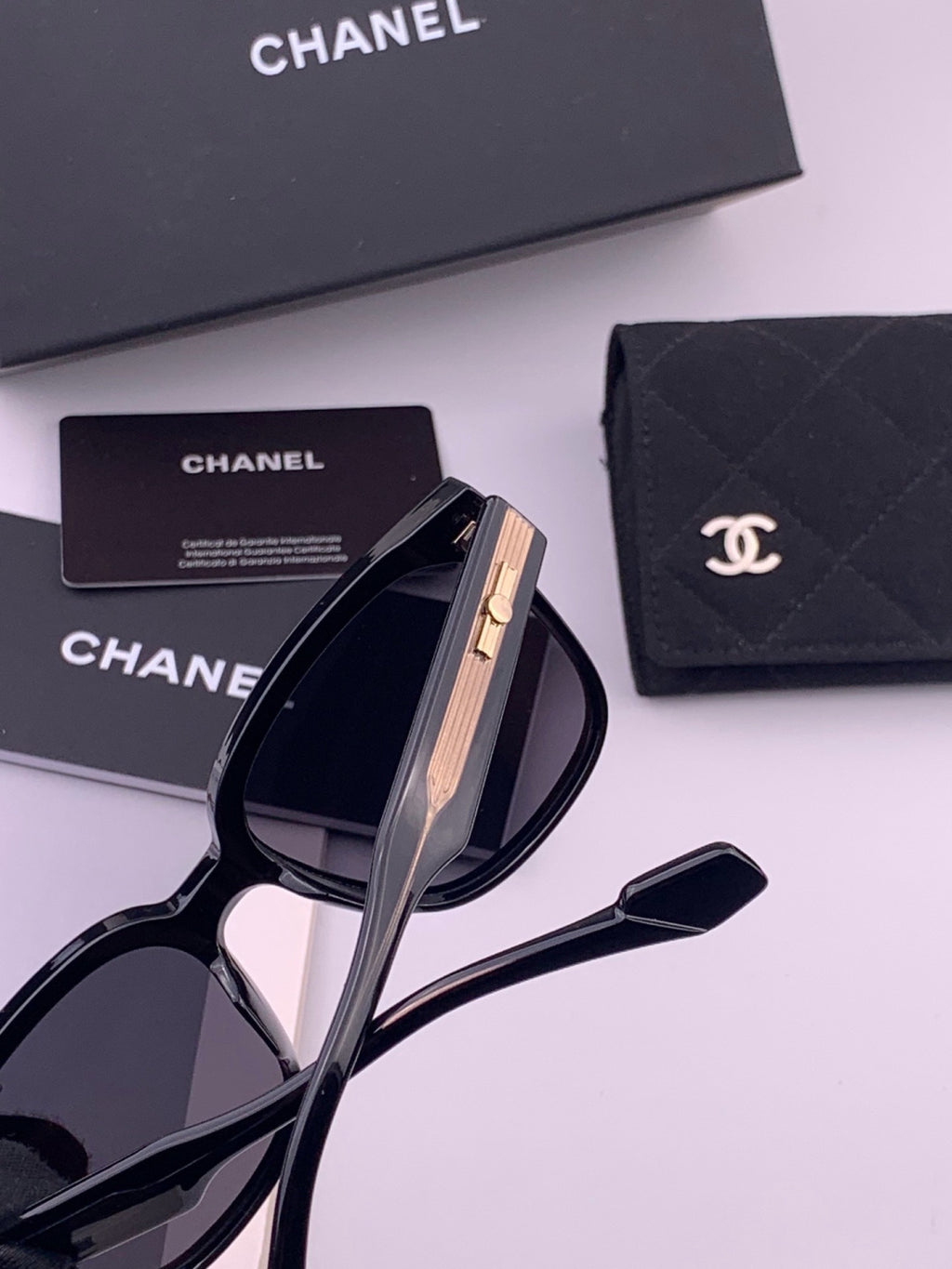 Chanel CH2104 Polarized Square Brown Lens Sunglasses for Women - detail image 5