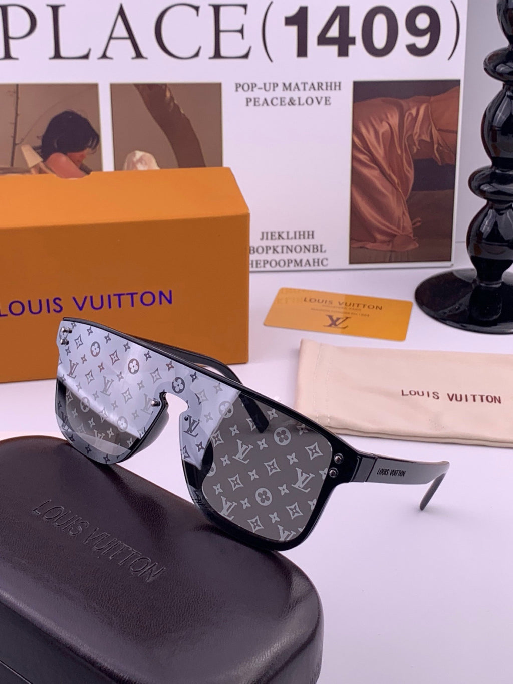 Louis Vuitton L2108 Aviator Brown Lens Sunglasses for Men & Women
