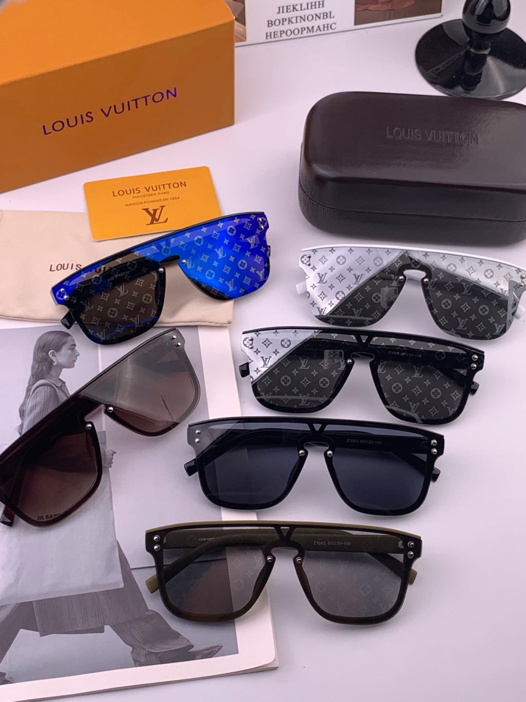 Louis Vuitton L2108 Aviator Silver Lens Sunglasses for Men & Women - detail image 8