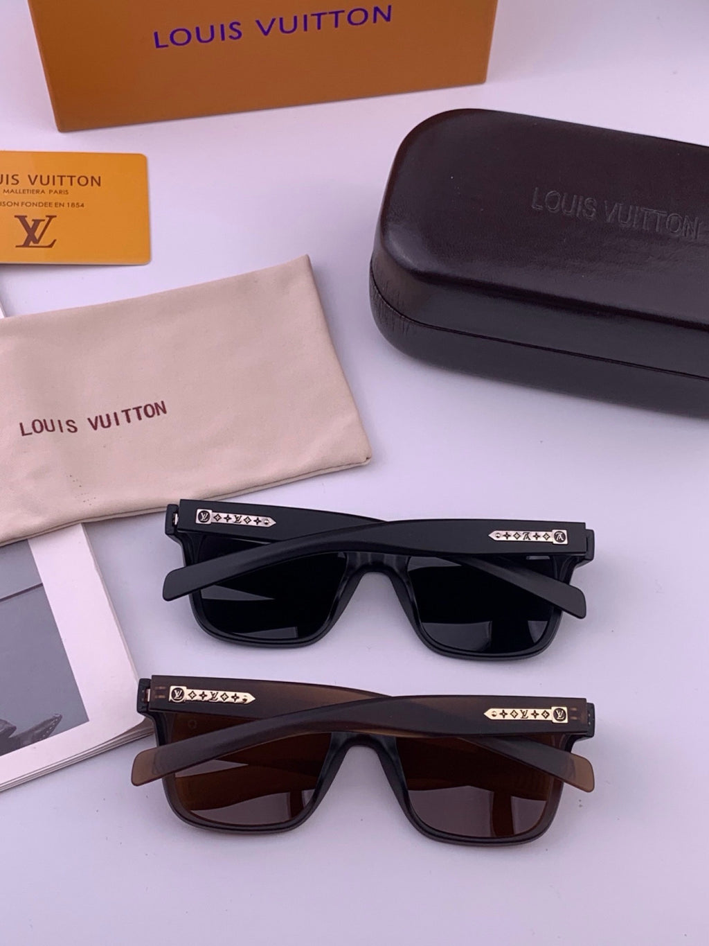 Louis Vuitton Fashion Black Lens Sunglasses for Men & Women - 464797 - detail image 6