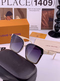 Louis Vuitton L1765 Polarized Square Gold Lens Sunglasses for Men & Women