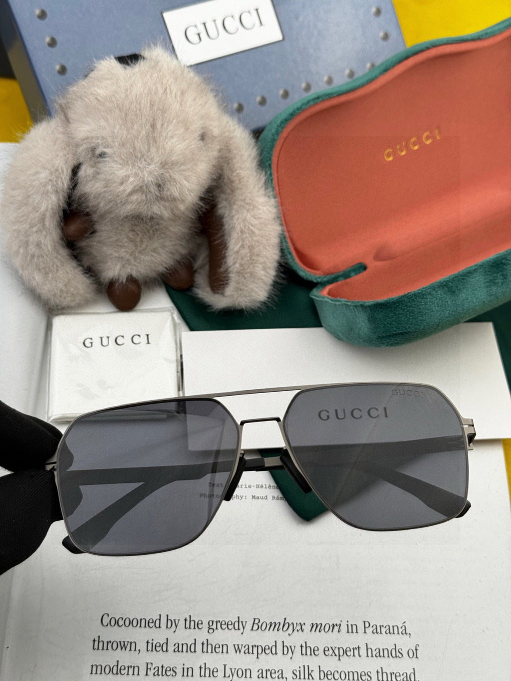 Gucci G711 Polarized Fashion Gold Lens Sunglasses for Men & Women - 464982