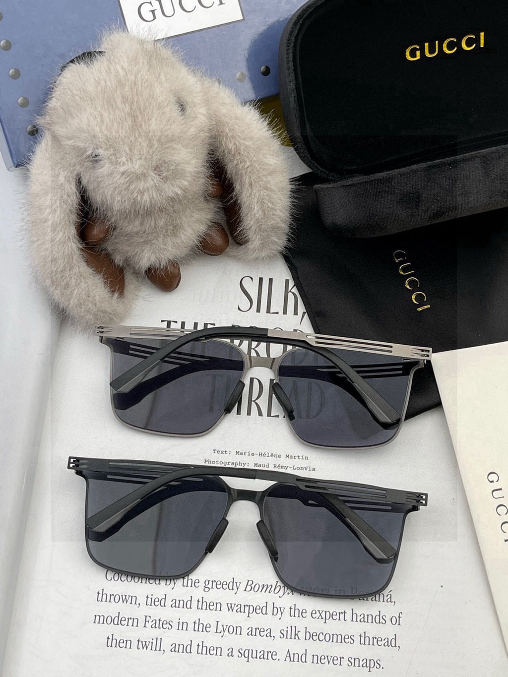 Gucci G176 Polarized Aviator Red Lens Sunglasses for Men - 464984 - detail image 6