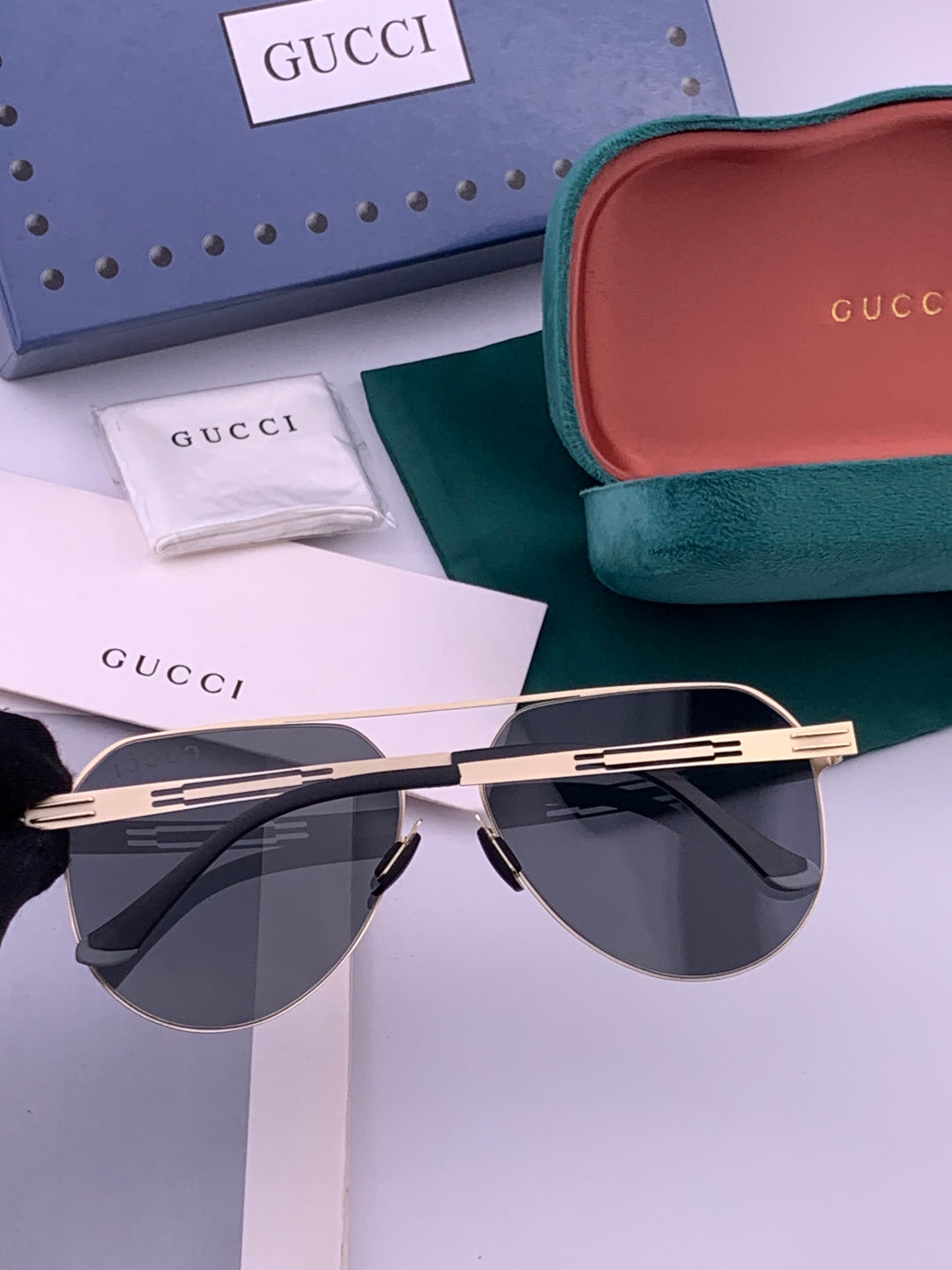 Gucci G5882 Fashion Gold Lens Sunglasses for Men & Women - 464985 - detail image 6