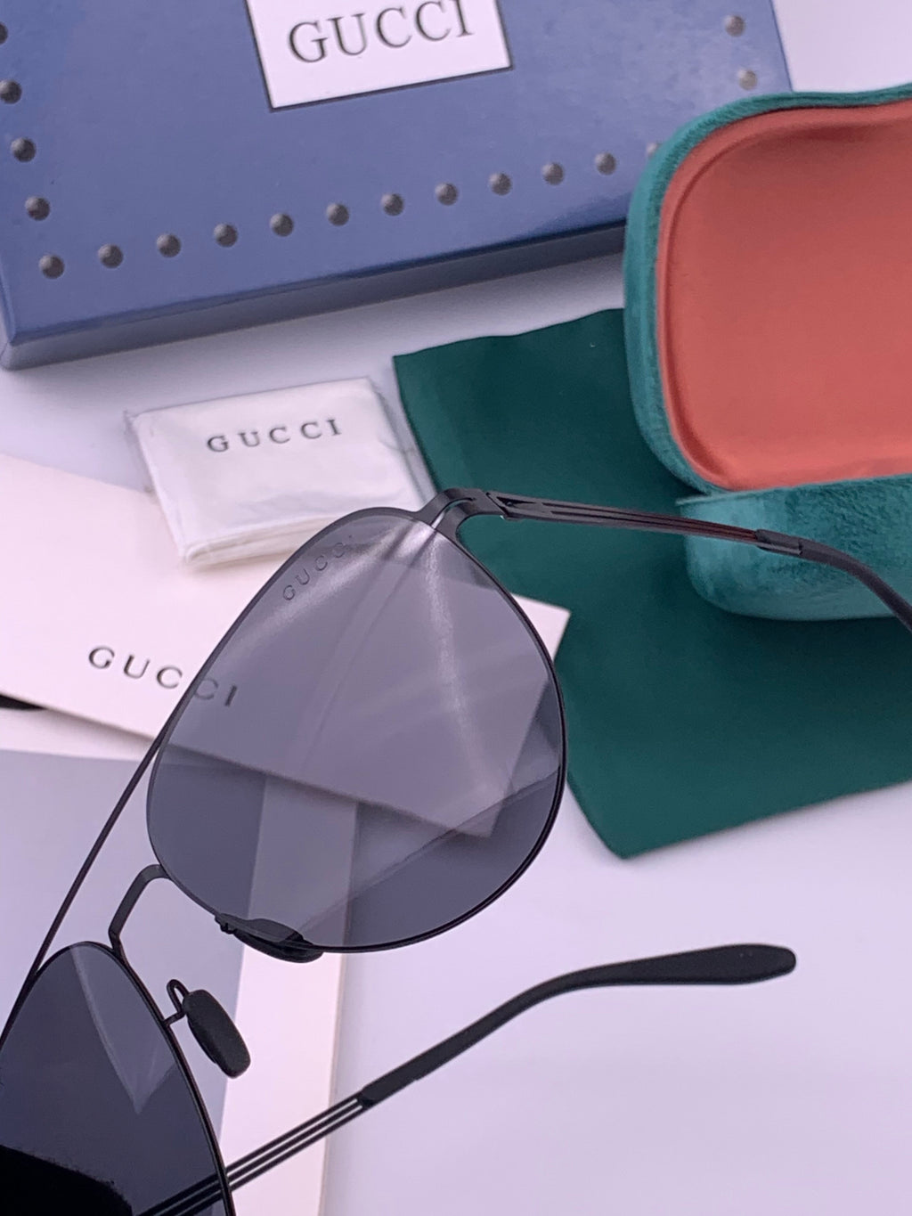Gucci G0515 Polarized Aviator Gold Lens Sunglasses for Men - 464989 - detail image 3