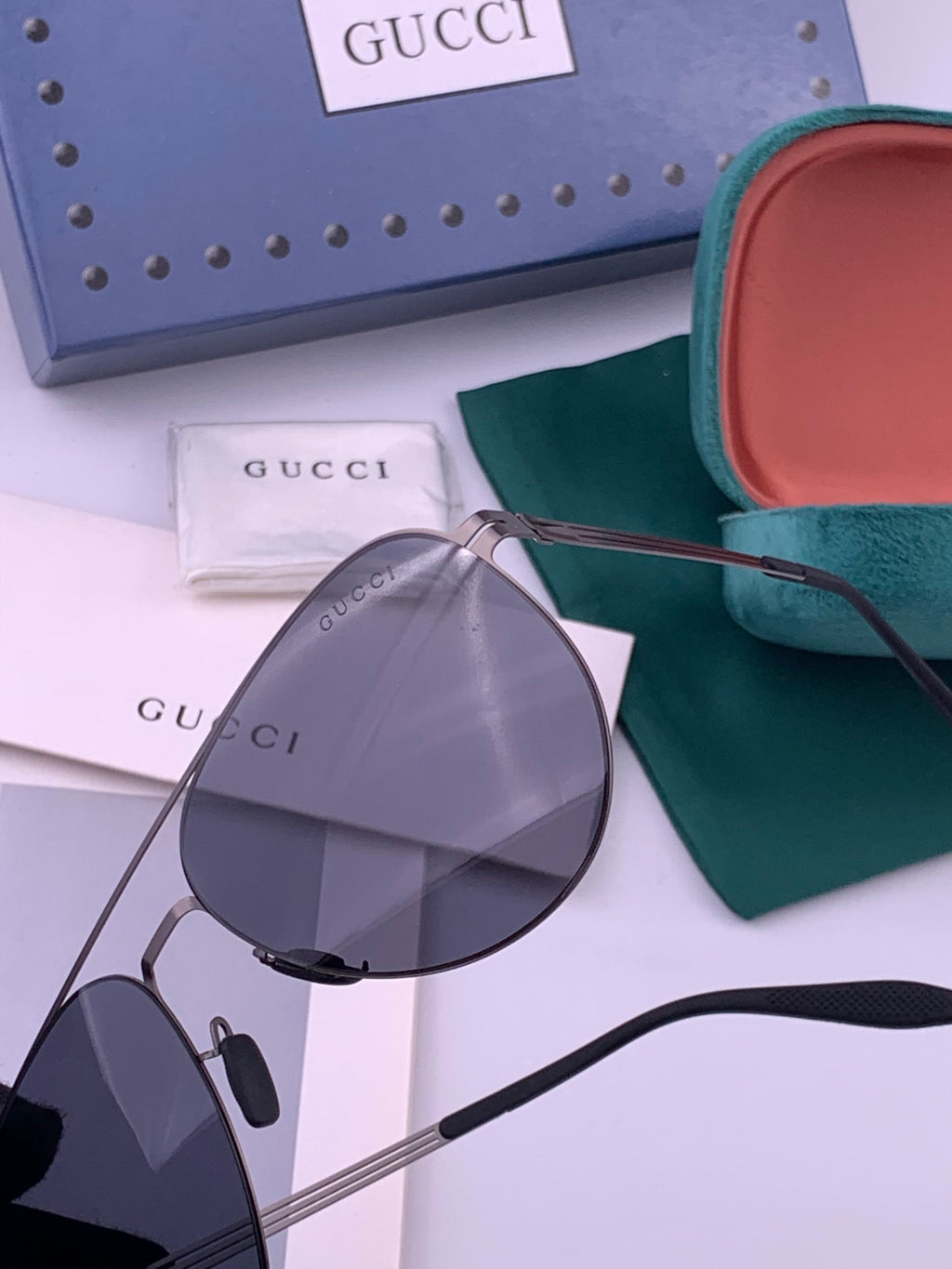 Gucci G0515 Polarized Aviator Gold Lens Sunglasses for Men - 464990 - detail image 4