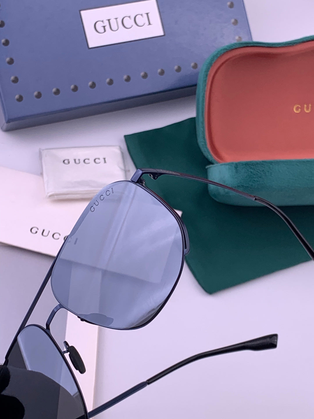 Gucci G0227 Polarized Aviator Brown Lens Sunglasses for Men - 464992 - detail image 5