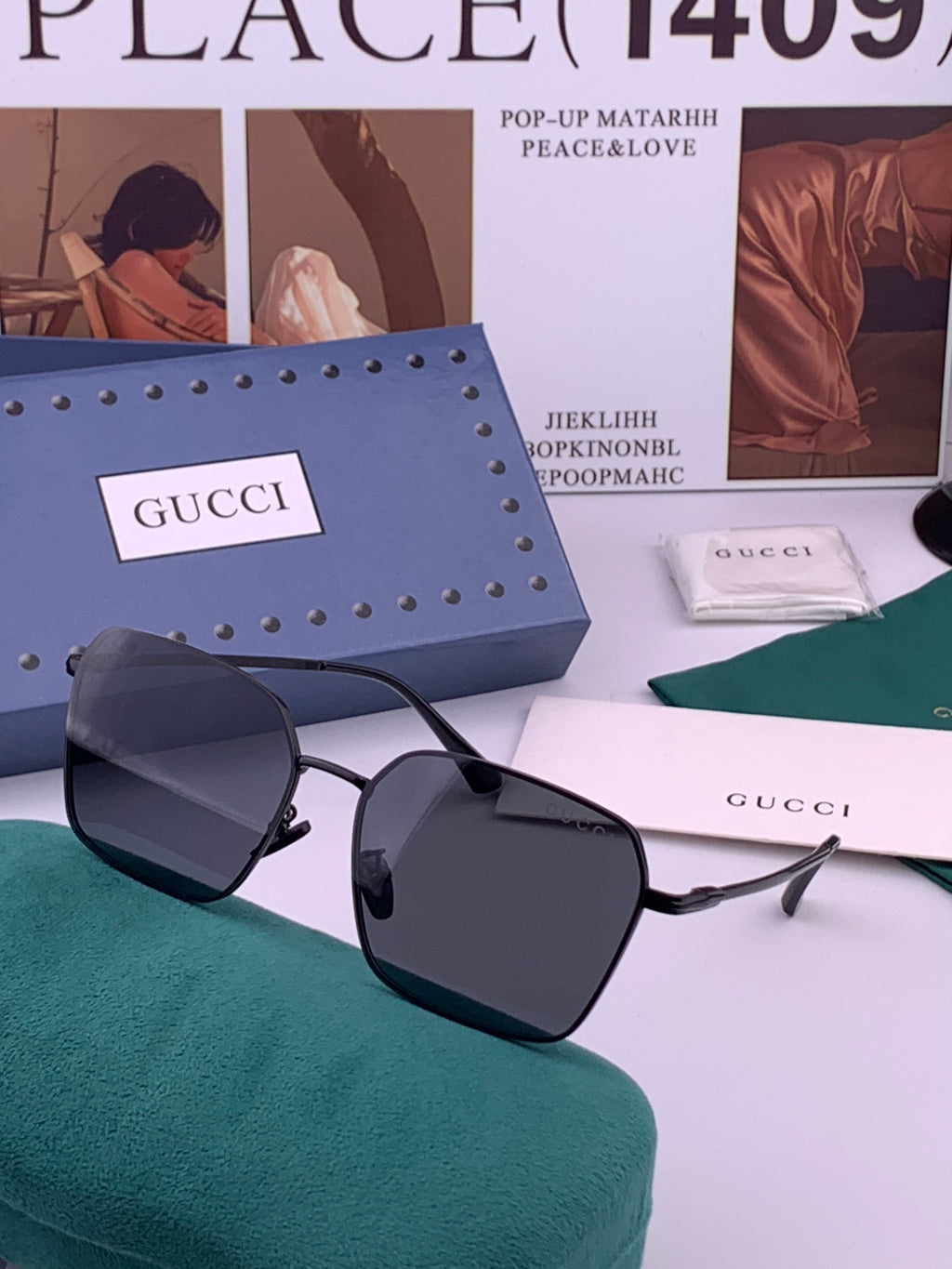 Gucci G6881 Polarized Aviator Brown Lens Sunglasses for Men - 464995 - detail image 2