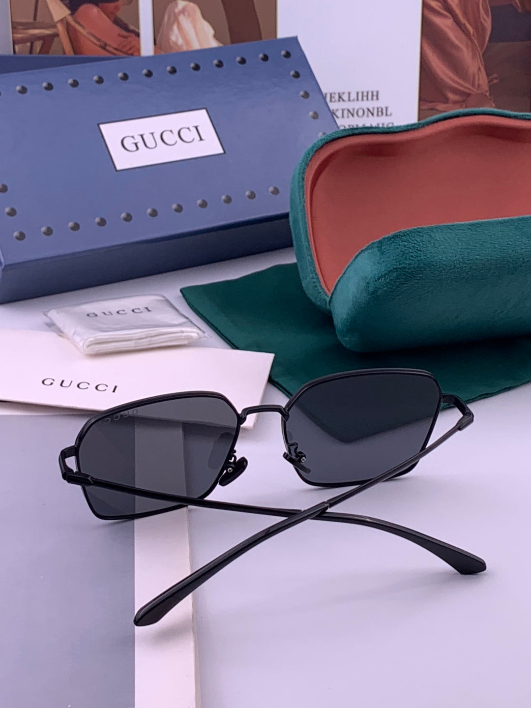 Gucci G6881 Polarized Aviator Brown Lens Sunglasses for Men - 464995 - detail image 5