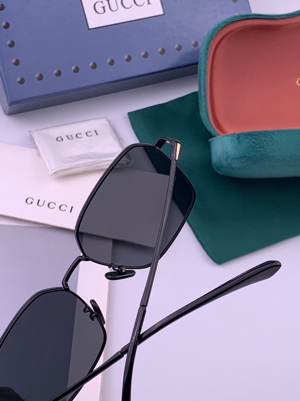 Gucci G6881 Polarized Aviator Gold Lens Sunglasses for Men - 464996 - detail image 5