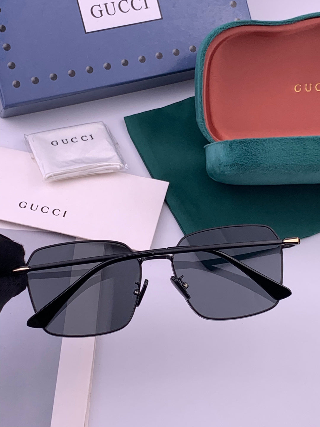 Gucci G6881 Polarized Aviator Gold Lens Sunglasses for Men - 464996 - detail image 6