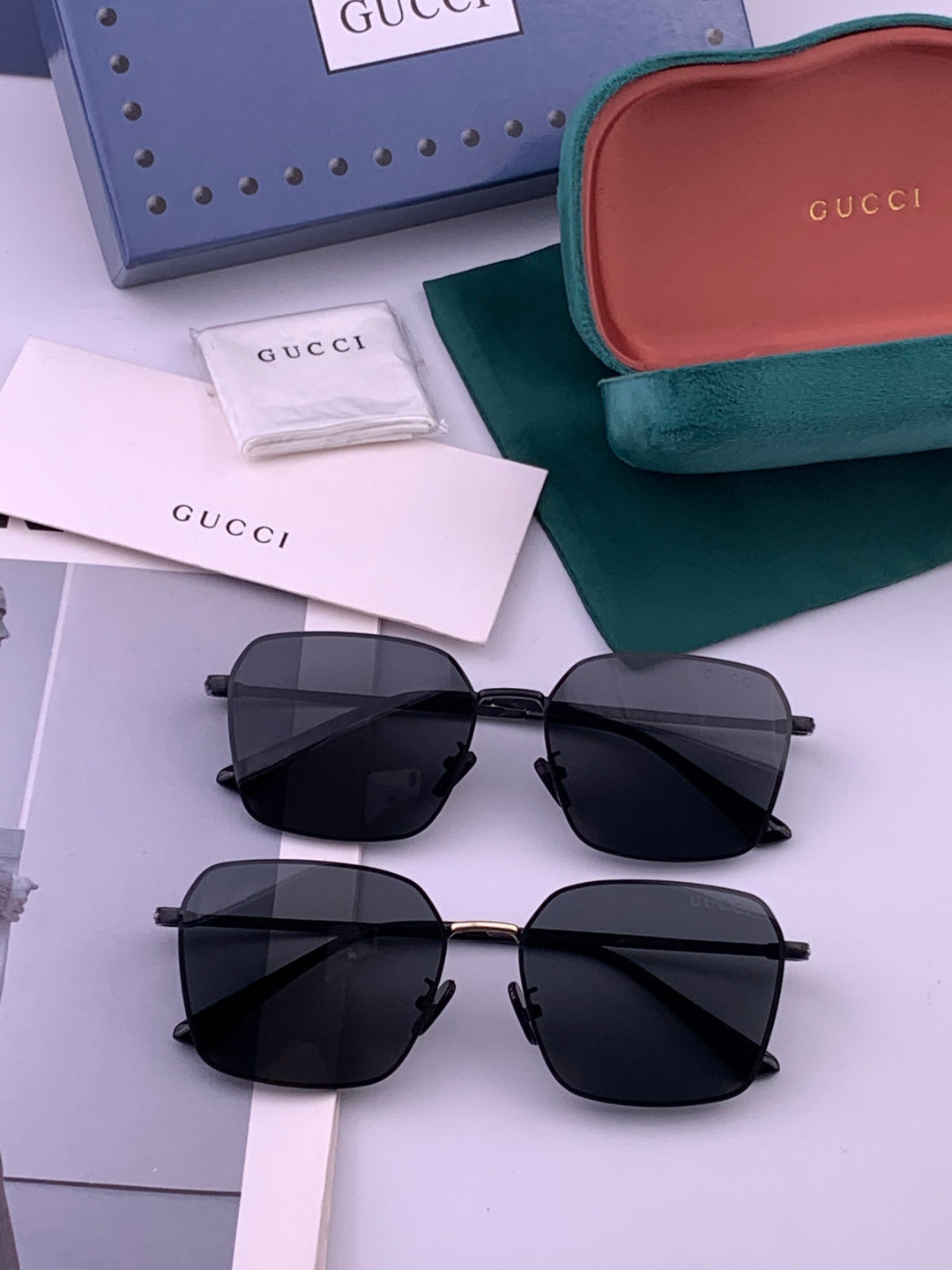 Gucci G6881 Polarized Aviator Gold Lens Sunglasses for Men - 464996 - detail image 7
