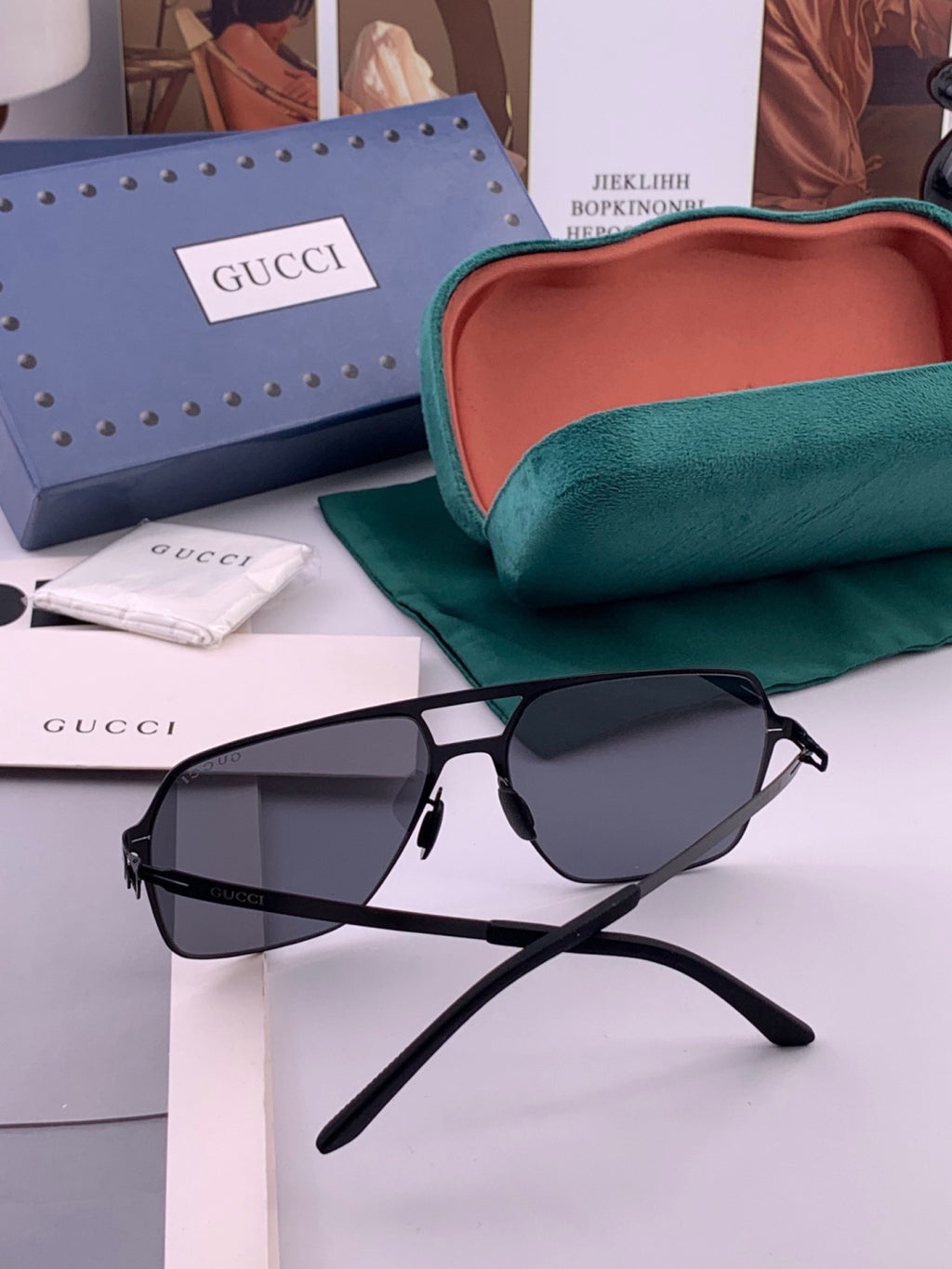 Gucci G3731 Fashion Orange Lens Sunglasses for Men & Women - 464997 - detail image 5