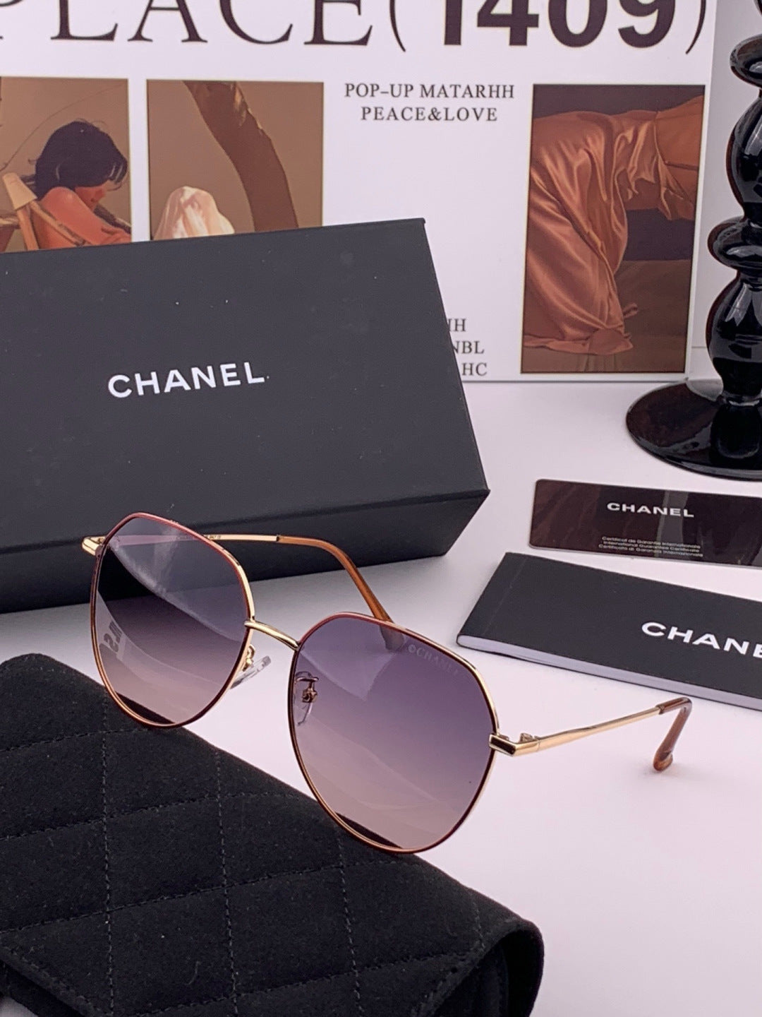 Gucci G2815 Polarized Oversized Purple Lens Sunglasses for Men & Women - detail image 2
