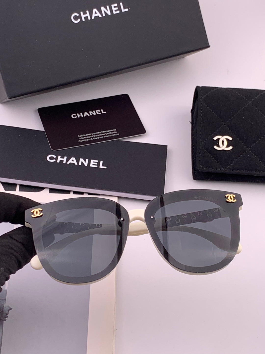Chanel CH3620 Polarized Square Brown Lens Sunglasses for Men & Women - 465124 - detail image 6
