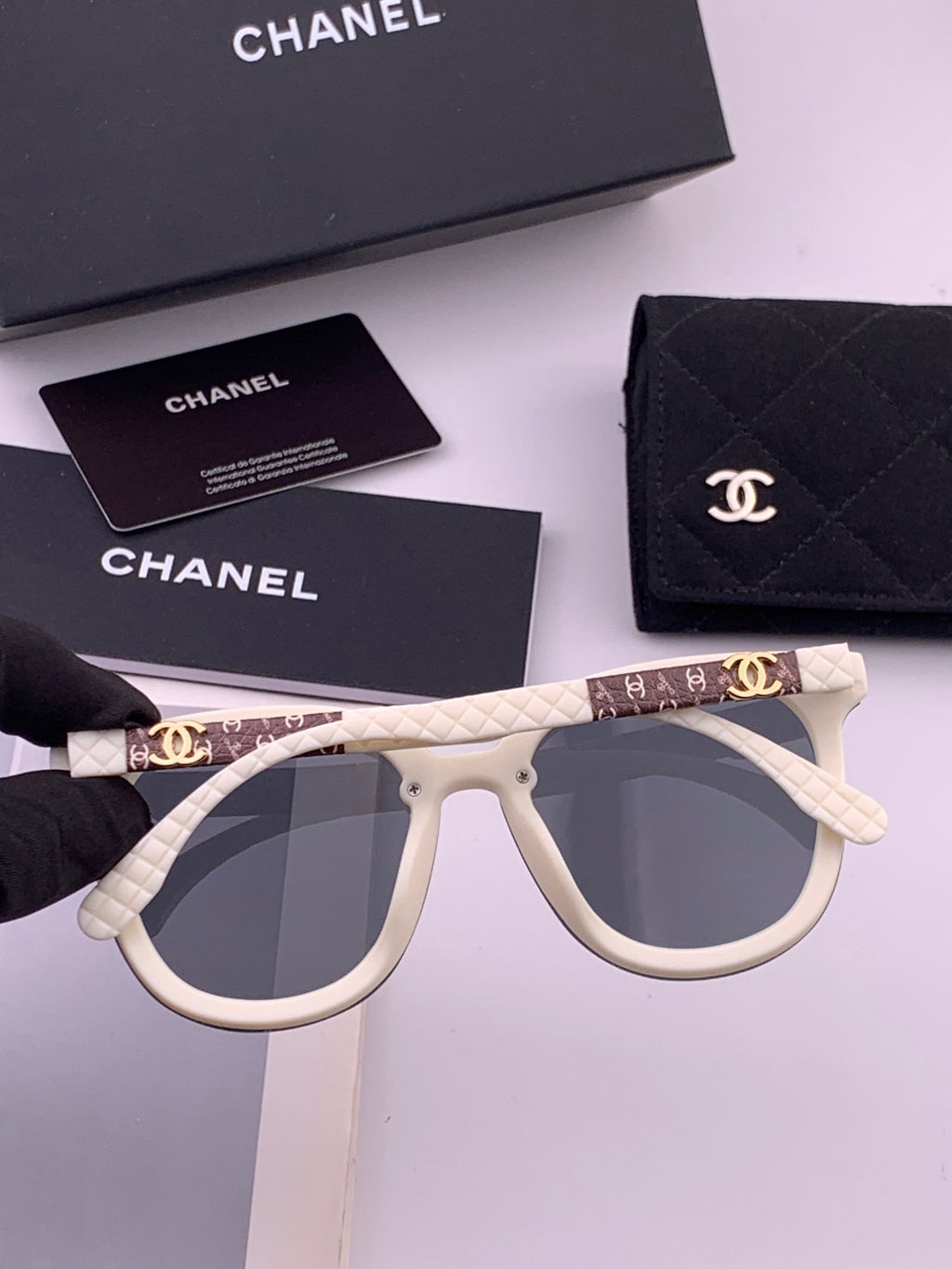 Chanel CH3620 Polarized Square Brown Lens Sunglasses for Men & Women - 465124 - detail image 7