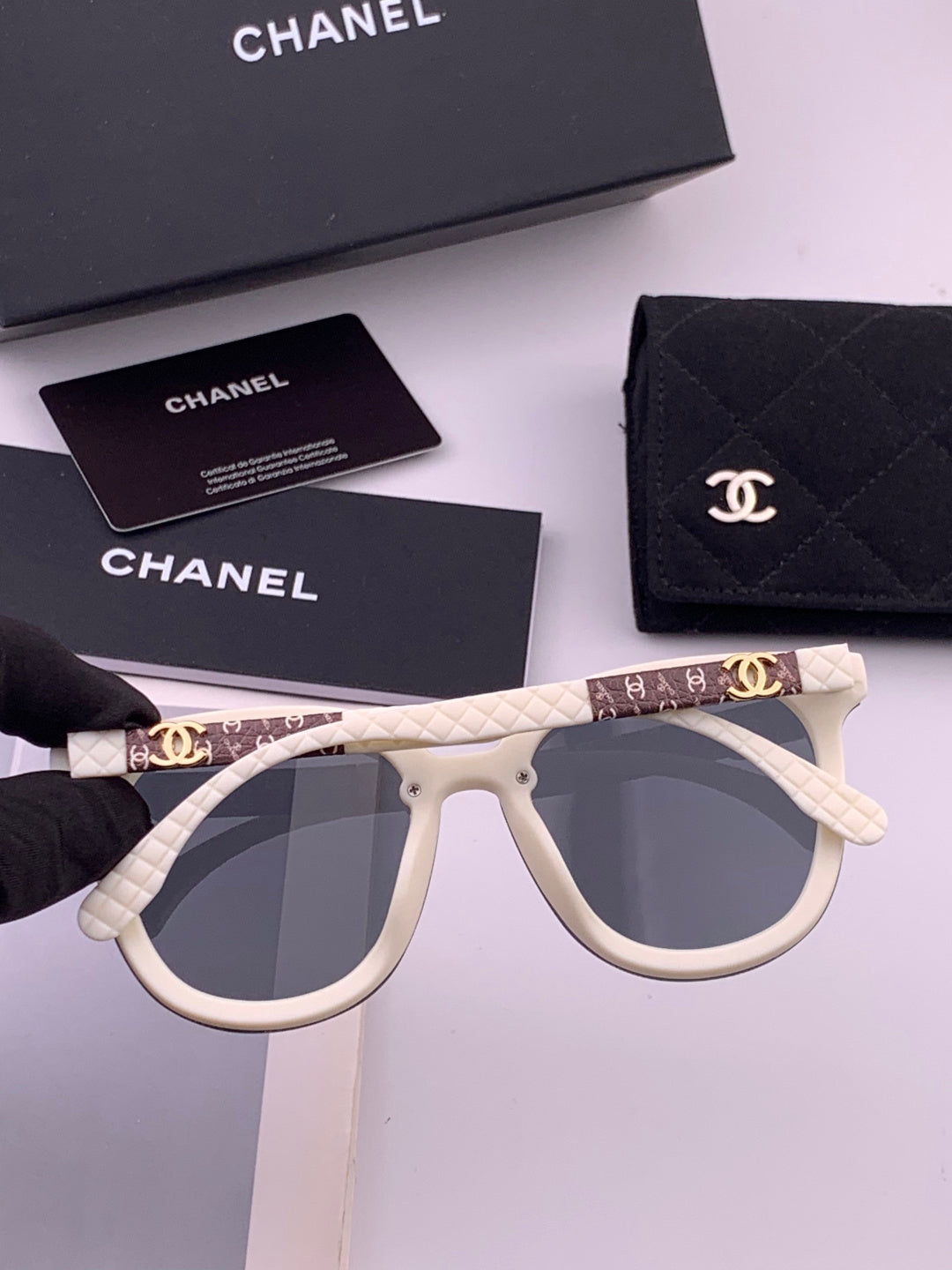 Chanel CH3620 Polarized Square Brown Lens Sunglasses for Men & Women - 465124 - detail image 7