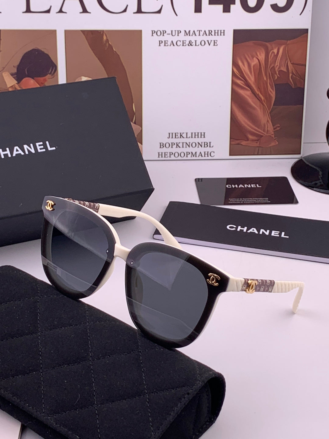 Chanel CH3620 Polarized Square Brown Lens Sunglasses for Men & Women - 465124 - detail image 2