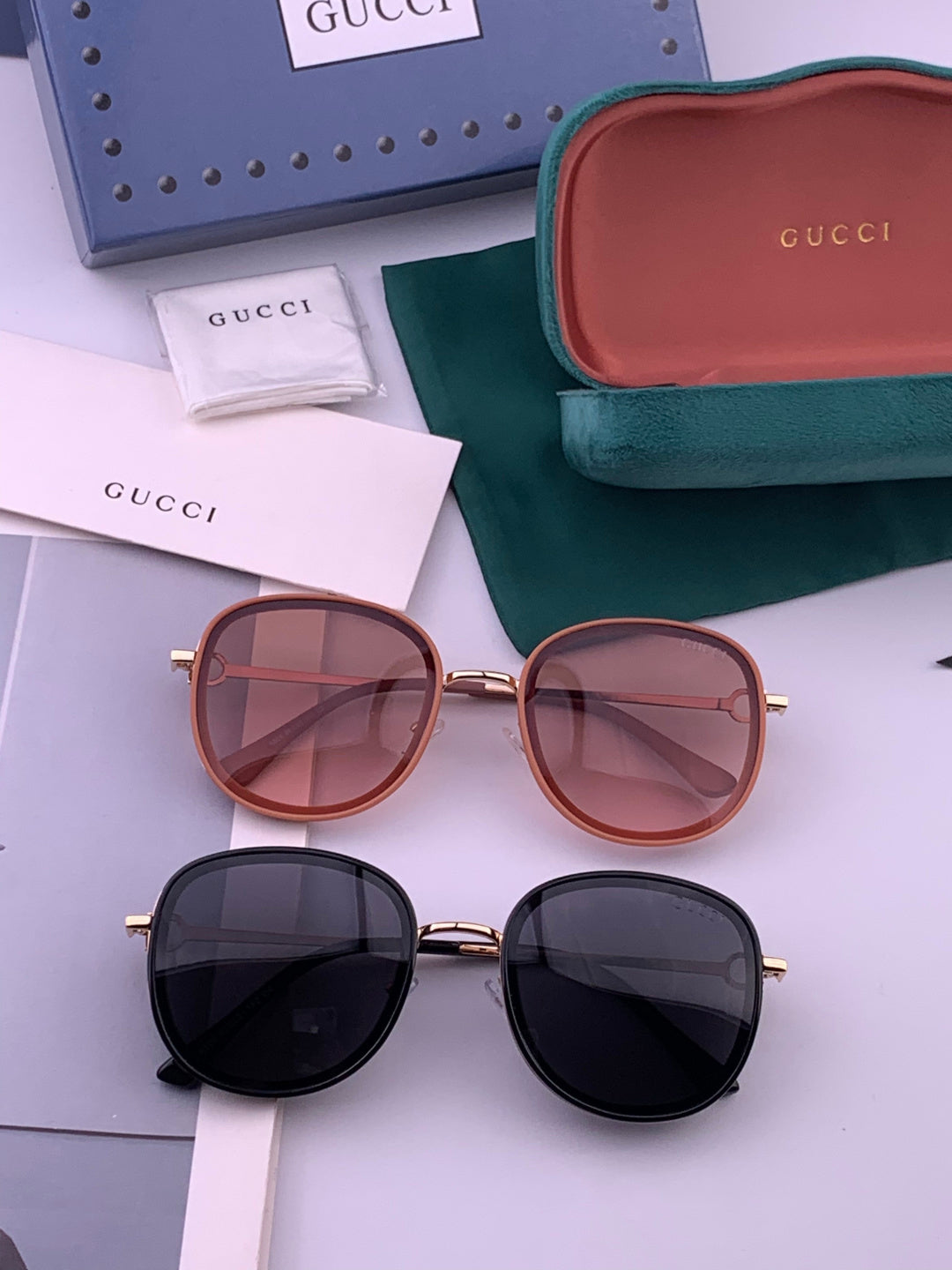 Gucci G9680 Polarized Fashion Gold Lens Sunglasses for Men & Women - 464914 - detail image 7