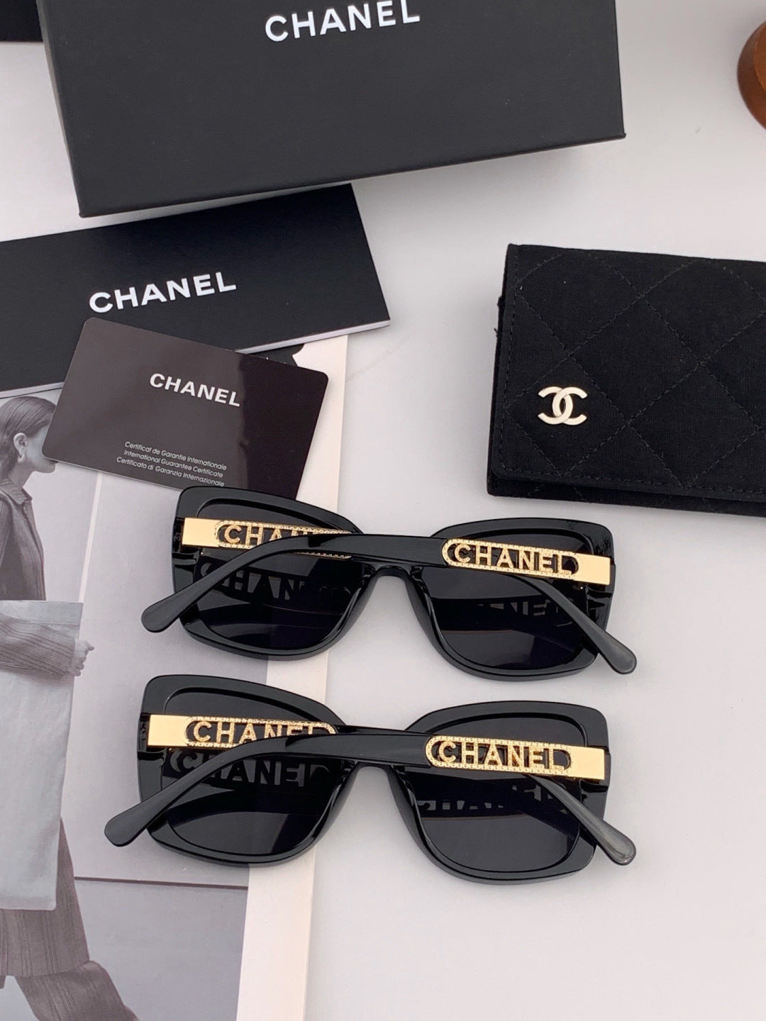 Chanel CH2077 Fashion Black Lens Sunglasses for Men & Women - 465105 - detail image 5