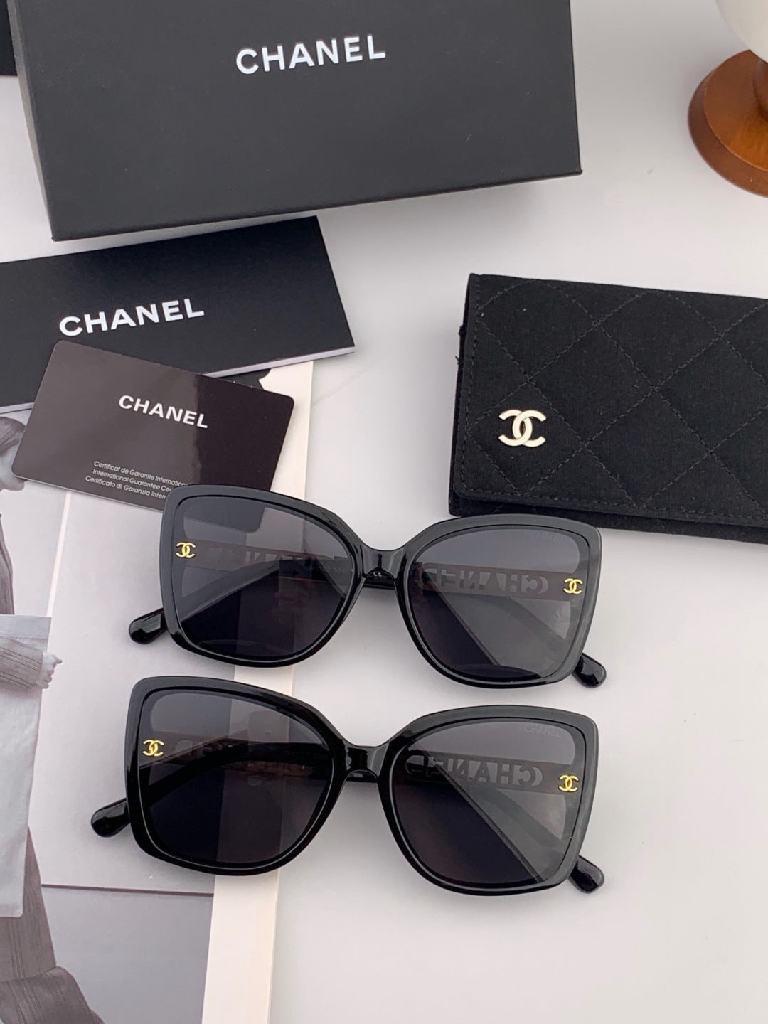 Chanel CH2077 Fashion Black Lens Sunglasses for Men & Women - 465105 - detail image 6