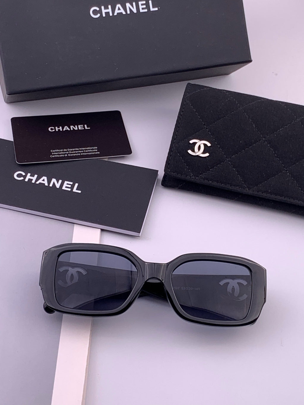 Chanel CH76910 Square Black Lens Sunglasses for Men & Women - 465108 - detail image 7