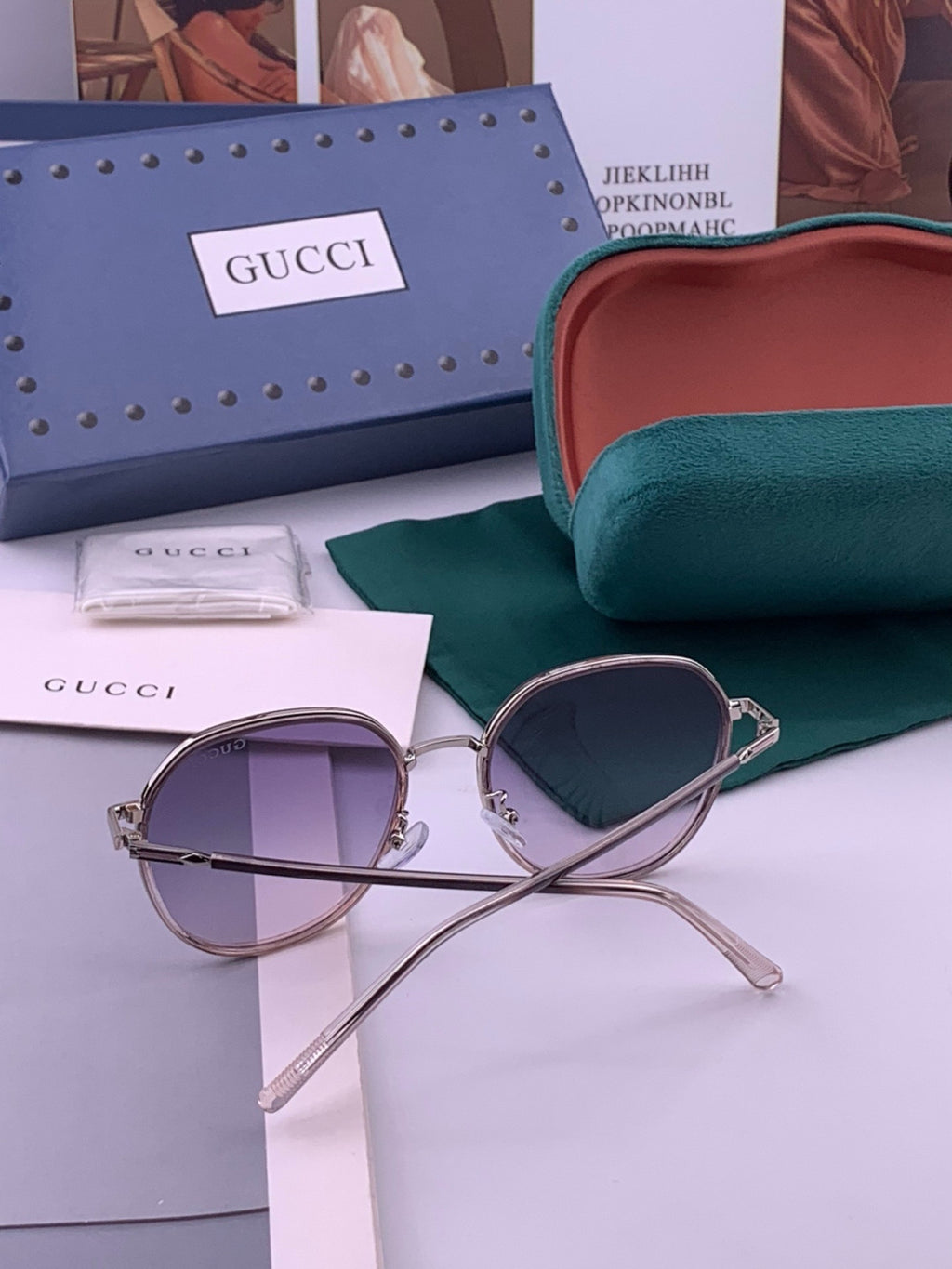 Gucci G3825 Polarized Square Brown Lens Sunglasses for Women - 464892 - detail image 5